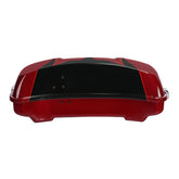 HR3 Starfire Black / Atomic Red 5.5" Razor Style Touring Trunk Luggage For 14-24 Touring